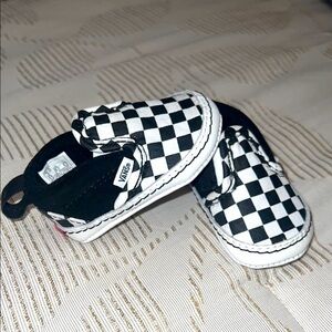 Infant Vans checker slip on shoes